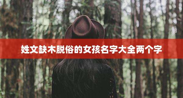 姓文缺木脱俗的女孩名字大全两个字