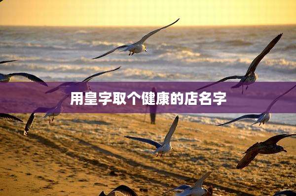 用皇字取个健康的店名字