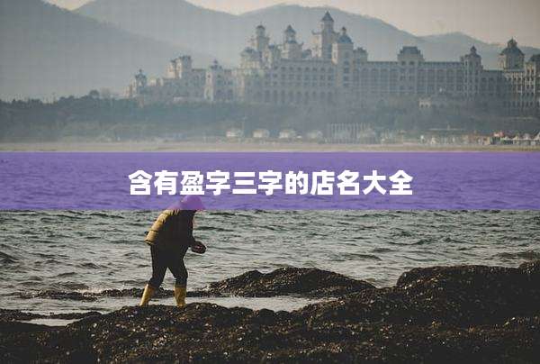 含有盈字三字的店名大全
