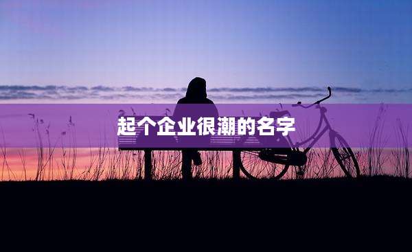 起个企业很潮的名字