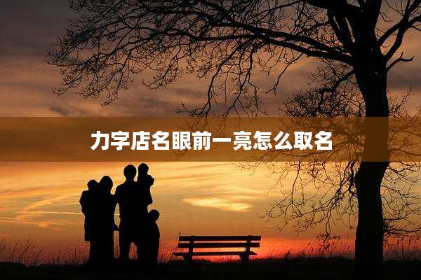 力字店名眼前一亮怎么取名