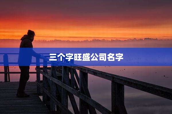 三个字旺盛公司名字