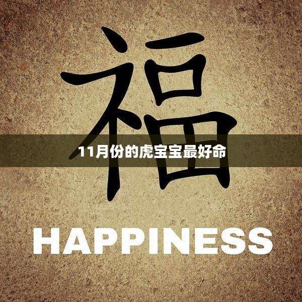 11月份的虎宝宝最好命