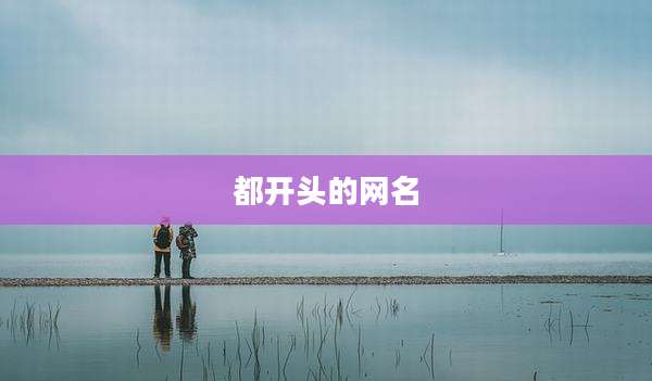 都开头的网名