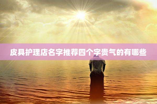 皮具护理店名字推荐四个字贵气的有哪些