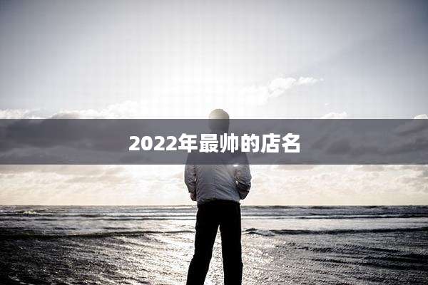 2022年最帅的店名