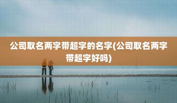 公司取名两字带超字的名字(公司取名两字带超字好吗)