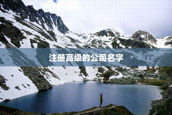 注册高级的公司名字