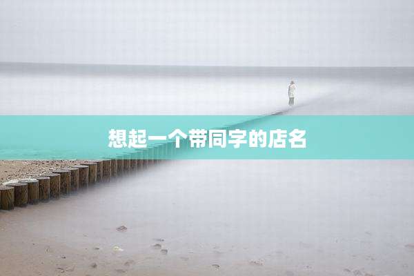 想起一个带同字的店名