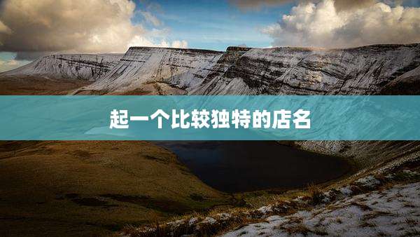起一个比较独特的店名