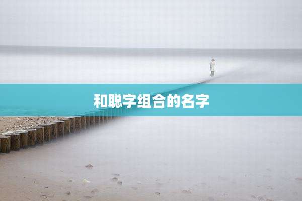 和聪字组合的名字