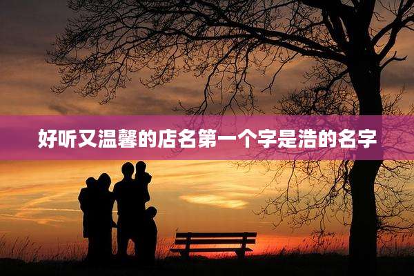 好听又温馨的店名第一个字是浩的名字