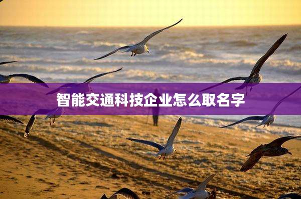 智能交通科技企业怎么取名字