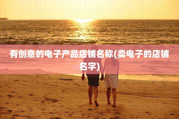 有创意的电子产品店铺名称(卖电子的店铺名字)