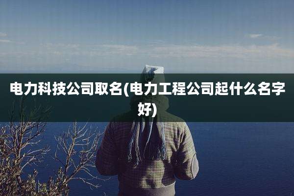 电力科技公司取名(电力工程公司起什么名字好)