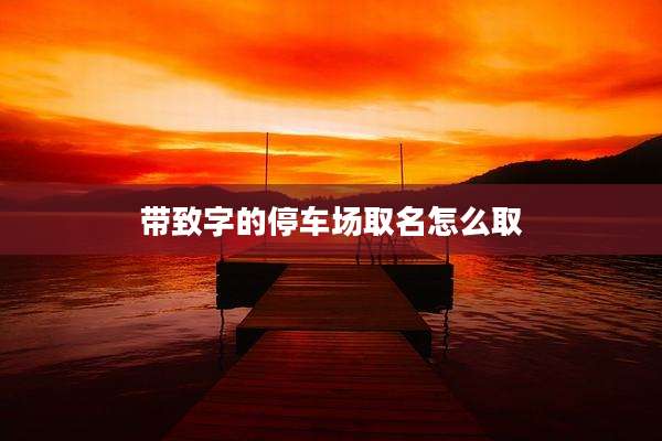 带致字的停车场取名怎么取