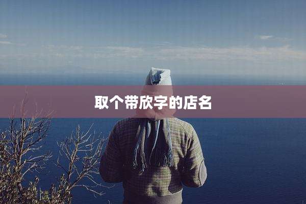 取个带欣字的店名