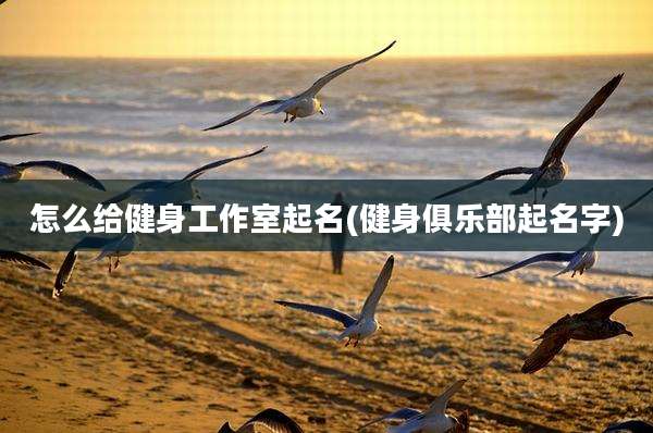 怎么给健身工作室起名(健身俱乐部起名字)