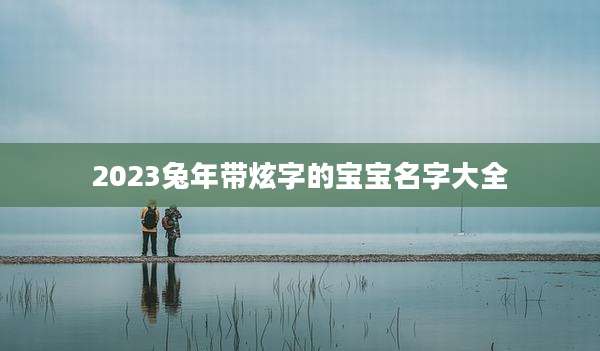 2023兔年带炫字的宝宝名字大全