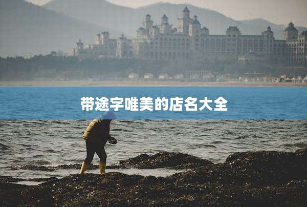带途字唯美的店名大全