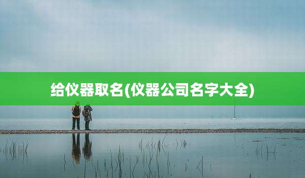 给仪器取名(仪器公司名字大全)
