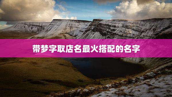 带梦字取店名最火搭配的名字