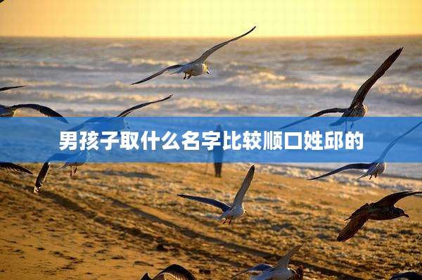 男孩子取什么名字比较顺口姓邱的
