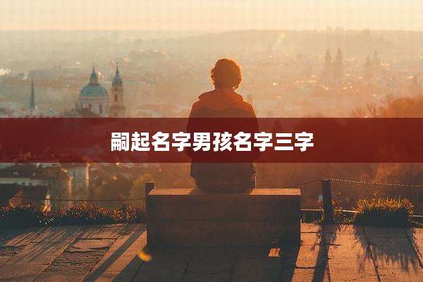 嗣起名字男孩名字三字