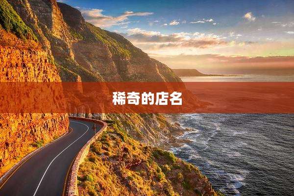稀奇的店名