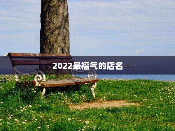 2022最福气的店名