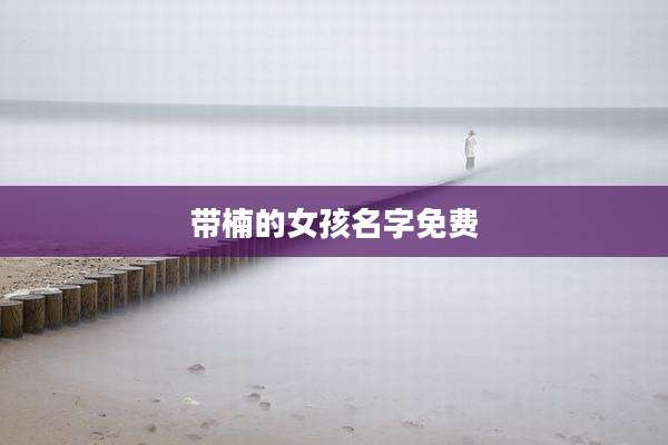 带楠的女孩名字免费
