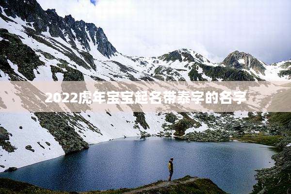 2022虎年宝宝起名带泰字的名字