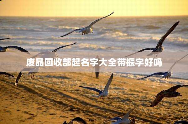 废品回收部起名字大全带振字好吗