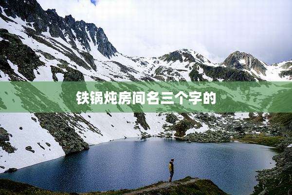 铁锅炖房间名三个字的