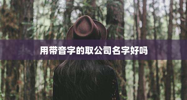 用带音字的取公司名字好吗