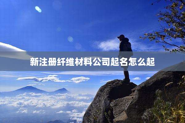 新注册纤维材料公司起名怎么起