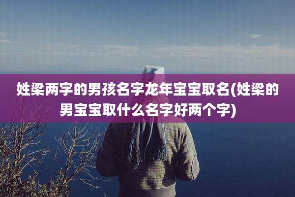 姓梁两字的男孩名字龙年宝宝取名(姓梁的男宝宝取什么名字好两个字)