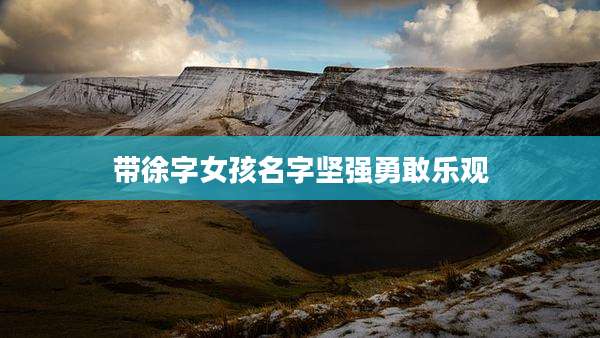 带徐字女孩名字坚强勇敢乐观