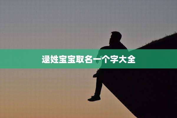 逯姓宝宝取名一个字大全