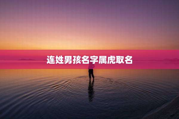 连姓男孩名字属虎取名