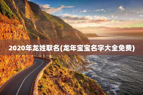 2020年龙姓取名(龙年宝宝名字大全免费)