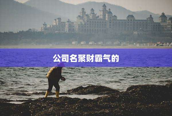 公司名聚财霸气的