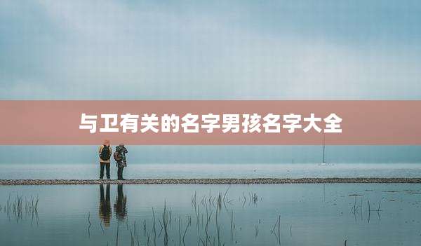 与卫有关的名字男孩名字大全