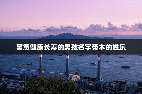 寓意健康长寿的男孩名字带木的姓乐