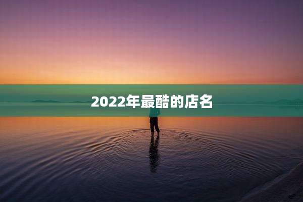 2022年最酷的店名