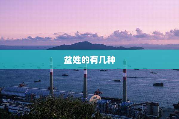 盆姓的有几种