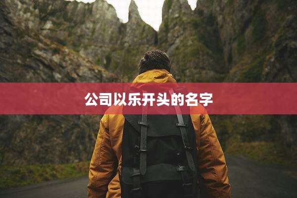 公司以乐开头的名字