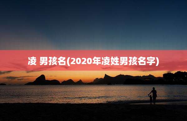 凌 男孩名(2020年凌姓男孩名字)