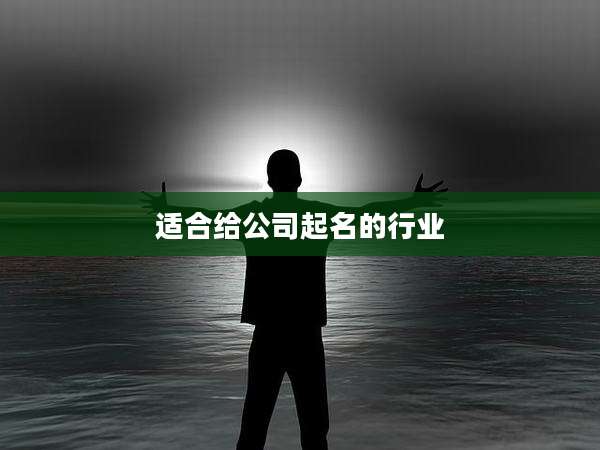 适合给公司起名的行业