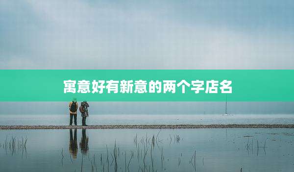 寓意好有新意的两个字店名